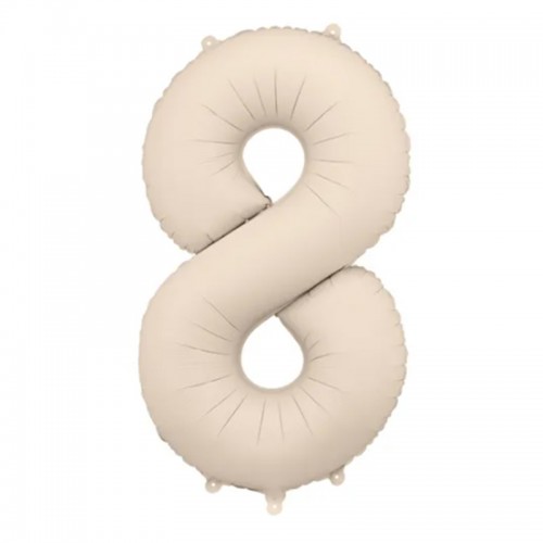 Balão Número 8 Bege